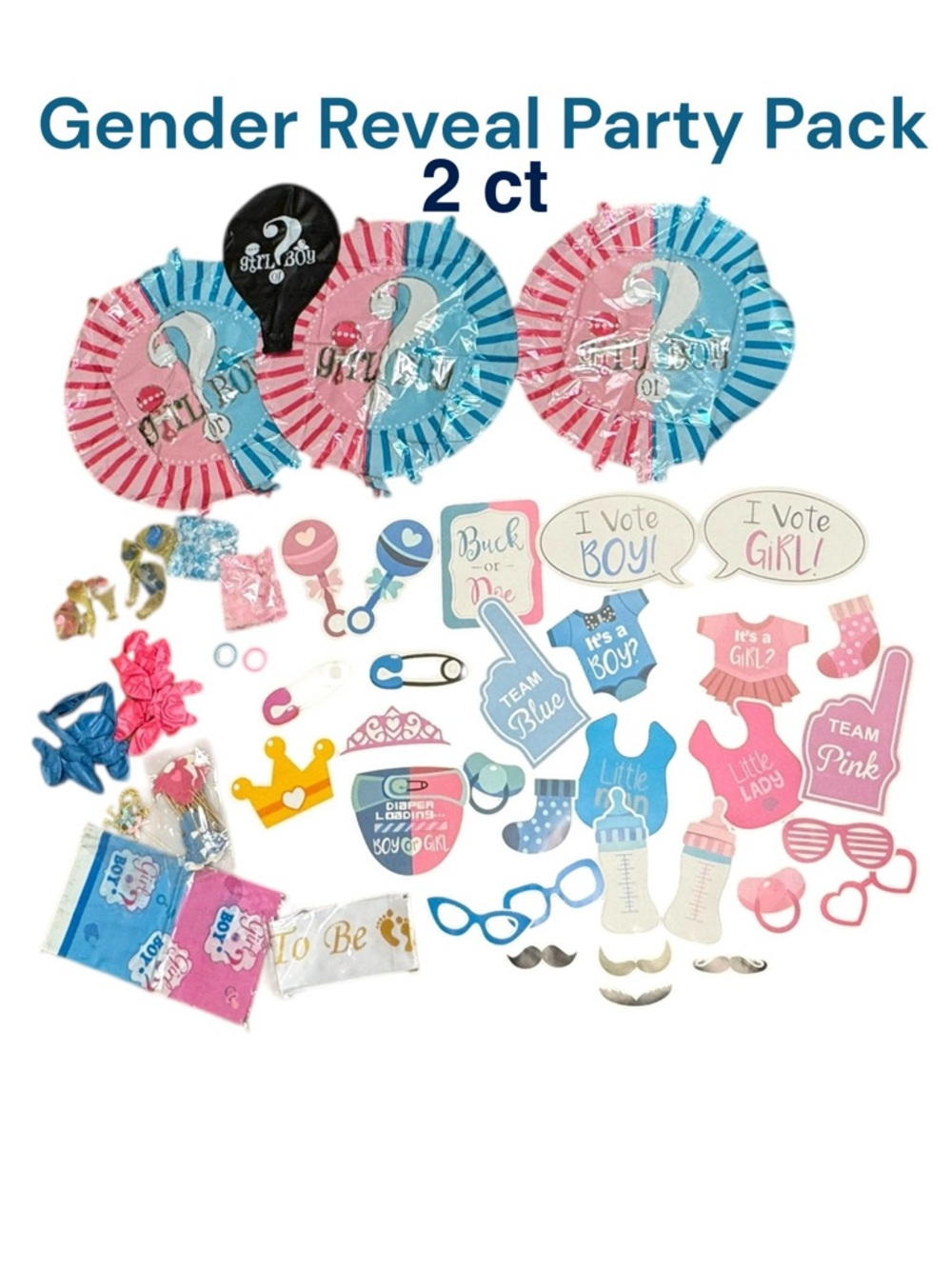 Gender Reveal Party Decor Packs (2)  ~ NEW